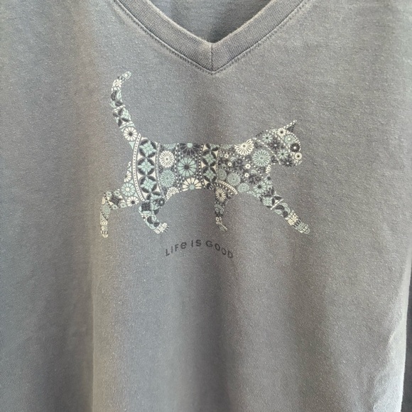 Life Is Good Cat Tee - Picture 2 of 5